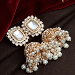 Kundan Jhumka Earrings